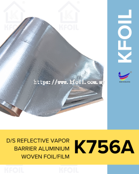 (K756A) Double Sided Reflective Vapor Barrier Aluminium Woven Foil/Film