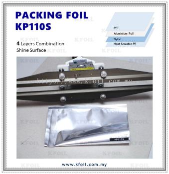 (KP110S) Shining Heat Sealable Packaging Foil (110 GSM) Nylon Reinforced (W1.2m)