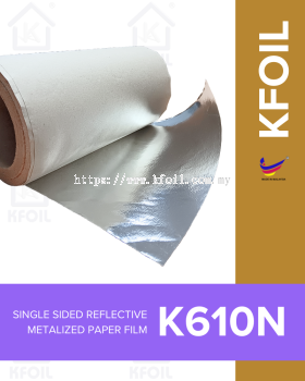 (K610N) Single Sided Reflective Metalized Paper Film (W1.25m)