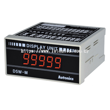  D5W Series - Panel Mount Type, 5-Digit Display Unit