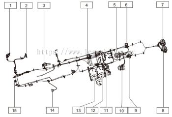 Brake valve system layout