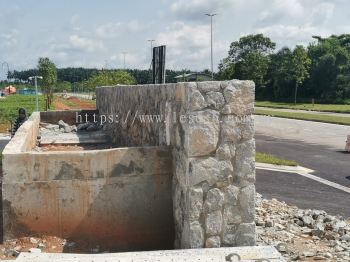 RUBBLE WALL for Entrance Signage