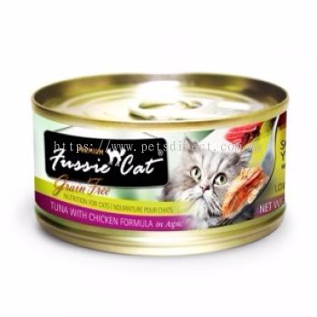 Fussie Cat Tuna With Chicken Formula In Aspic 80g