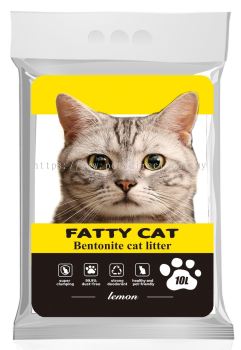 Fatty Cat Bentonite Cat Litter Lemon 10L