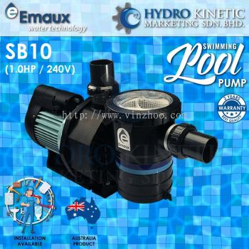 Emaux SB10 (1.0HP) Australia Swimming Pool Water Pump, Pam Kolam Renang **Installation Available