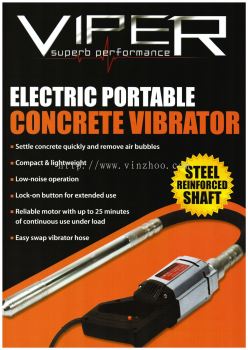 Viper electric portable concrete vibrator