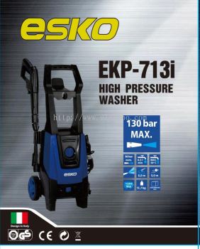 ESKO High Pressure Cleaner Washer EKP-713i-130 Bar 1600W Water Jet Italy Design