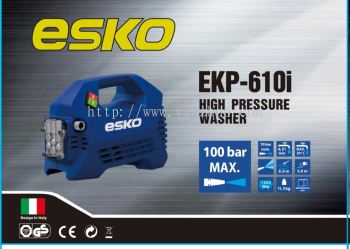 ESKO High Pressure Cleaner Washer EKP-610i-100 Bar 1300W Water Jet Italy Design