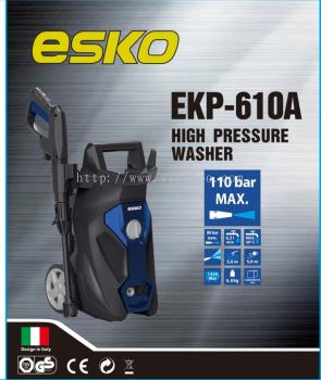 ESKO High Pressure Cleaner Washer EKP-610A 110 Bar 1400W Water Jet Italy Design