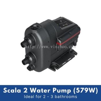 Grundfos Scala 2 Home Silent Low Noise Water Booster Pump (579W) for 2 to 3 bathrooms