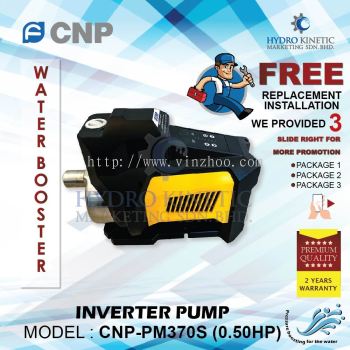 CNP PM370S (0.50HP) Inverter Home Pump, Water Pump, Pam Air **FREE REPLACEMENT INSTALLATION