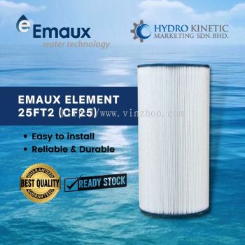 EMAUX Filter Element 25ft2 (CF25) Replacement Cartridge - SWIMMING POOL FILTRATION - HYDRO KINETIC