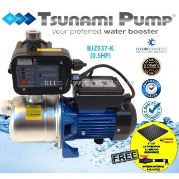 Tsunami BJZ037-K Self Priming Jet Water Pump (0.5HP) Pam Air **Installation Available
