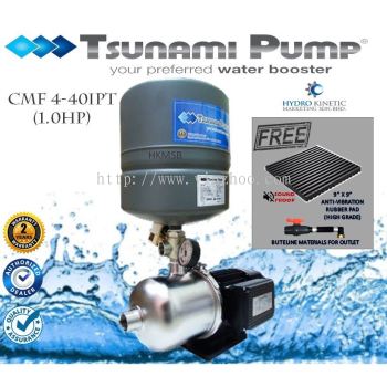 Tsunami CMF4-40IPT Home Booster Pressure Water Pump (Stainless Steel, 1.0HP)