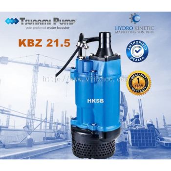 Tsunami KBZ 21.5 (2.0HP) submersible dewatering pump with rigid cast iron body