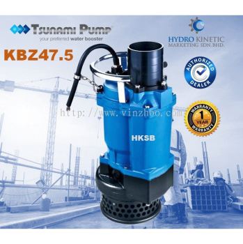 Tsunami KBZ 47.5 (10.0HP) submersible dewatering pump with rigid cast iron body