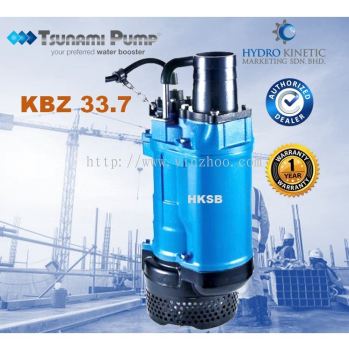 Tsunami KBZ 33.7 (5.0HP) submersible dewatering pump with rigid cast iron body