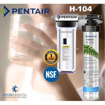 Pentair Everpure H-104 Drinking Water Filter System Set