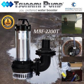 TSUNAMI MBF2200T INDUSTRIAL SUBMERSIBLE SEWAGE PUMP