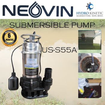 NEOVIN US-S55A ORIGINAL AUTO SUBMERSIBLE SEWAGE LIFT SUNCTION WATER PUMP