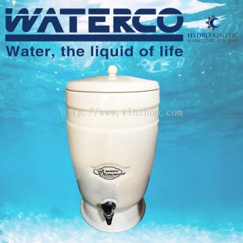 Waterco Stoneware 8L Gravity Purifier Drinking Water Filter Counter Top Water Filter Home Water Filt