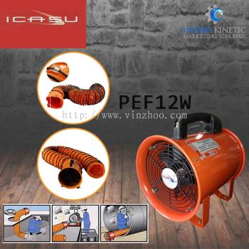 Icasu PEF12W 520W (12") Portable Ventilation Fan Blower