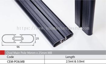 Main Pole PO8 Matt Black