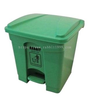 RABBIT STEP ON BIN - 30lt - green