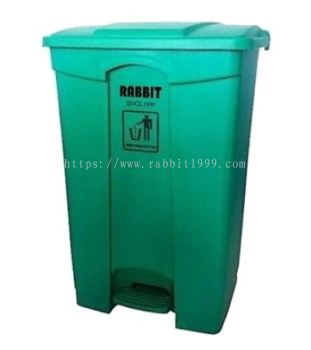 RABBIT STEP ON BIN - 68lt - green