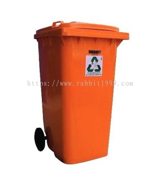 RABBIT RECYCLING BINS 240lt - orange