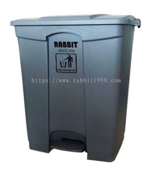 RABBIT STEP ON BIN - 45lt - grey