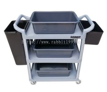 3 TIERS UTILITIES CART with tray - 3UC-604
