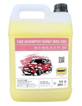 RABBIT CAR SHAMPOO NANO WAX S80
