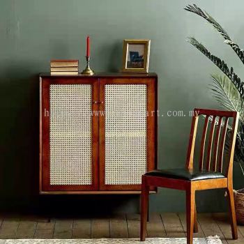 RATTAN SHOES CABINET JUN