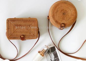 RATTAN SHOULDER BAG