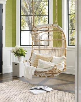 RATTAN DOUBLE HANGING CHAIR