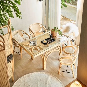 RATTAN DINING SET