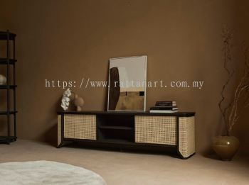 RATTAN CABINET/ TV CONSOLE