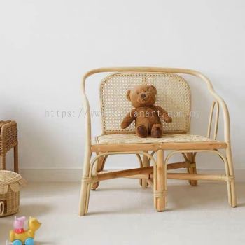 RATTAN KID CHAIR ( 2 SEATER)