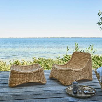 RATTAN LOUNGE CHAIR