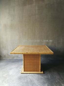 RATTAN DINING TABLE