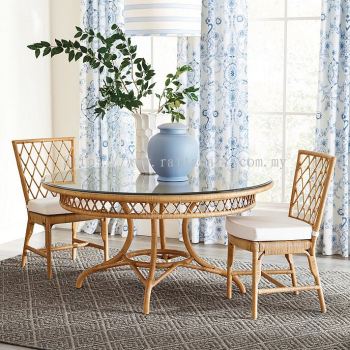 RATTAN DINING TABLE