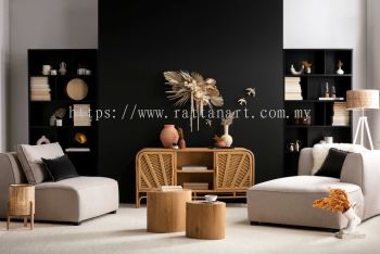 RATTAN CABINET / TV CONSOLE 