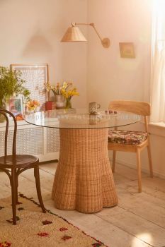 RATTAN DINING TABLE