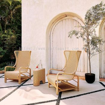 RATTAN LOUNGE CHAIR