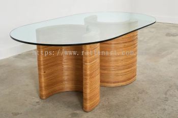 RATTAN DINING TABLE