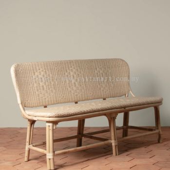 RATTAN FULLY HANDWEAVE BENCH