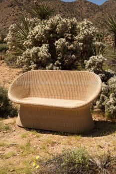 RATTAN BENCH