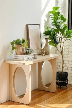 WOODEN CONSOLE TABLE