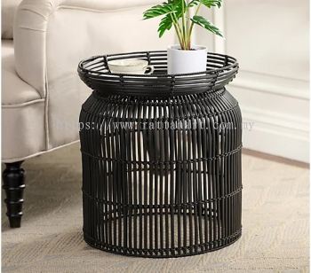 RATTAN SIDE TABLE / BASKET ( TWO SIDED)